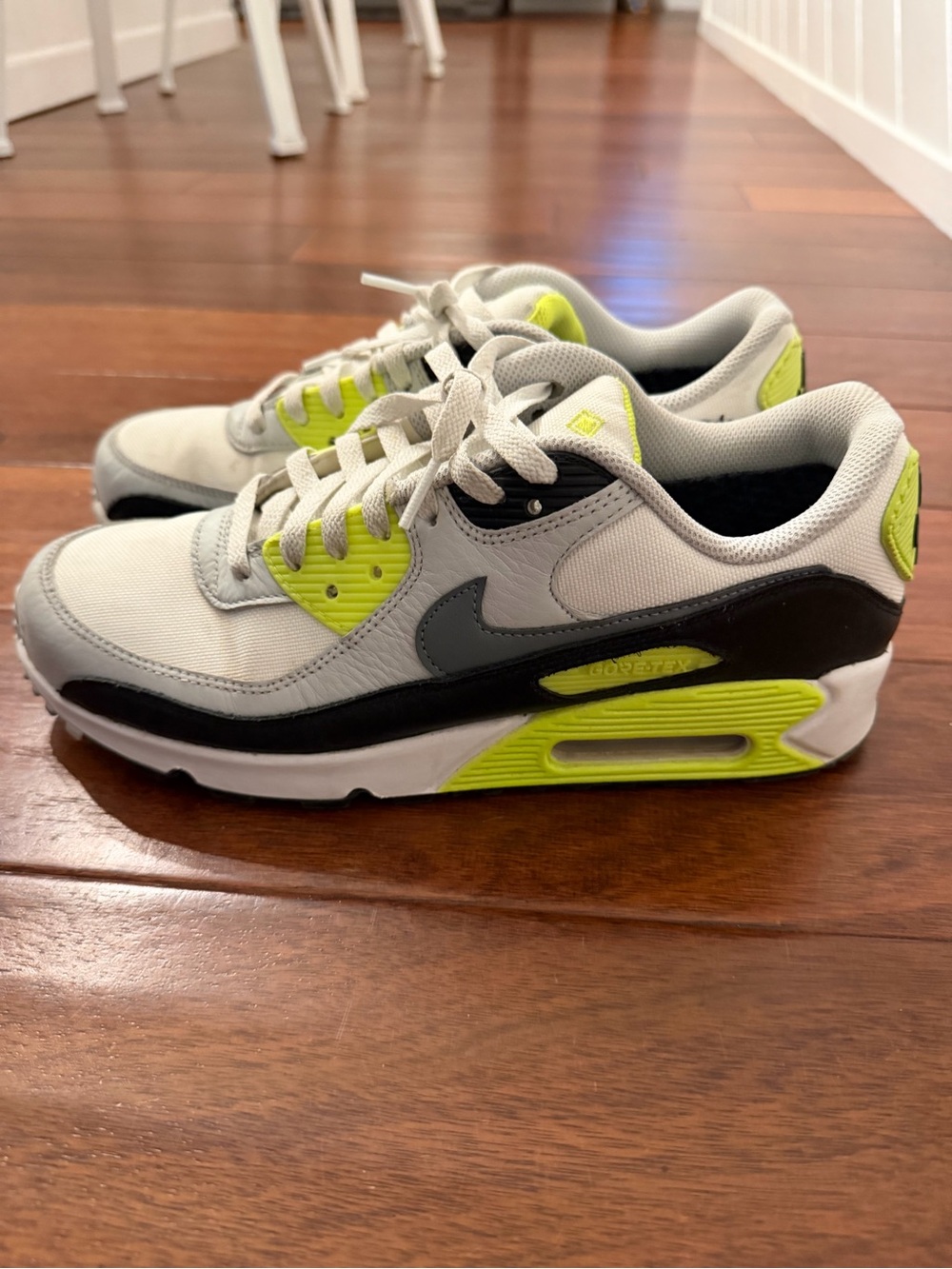 Nike Air Max Grey and Volt Sneaker